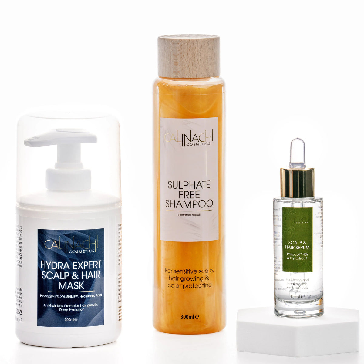 Balanced Therapy аgainst Hair Loss (all hair types) HairCare Sets CALINACHI Cosmetics