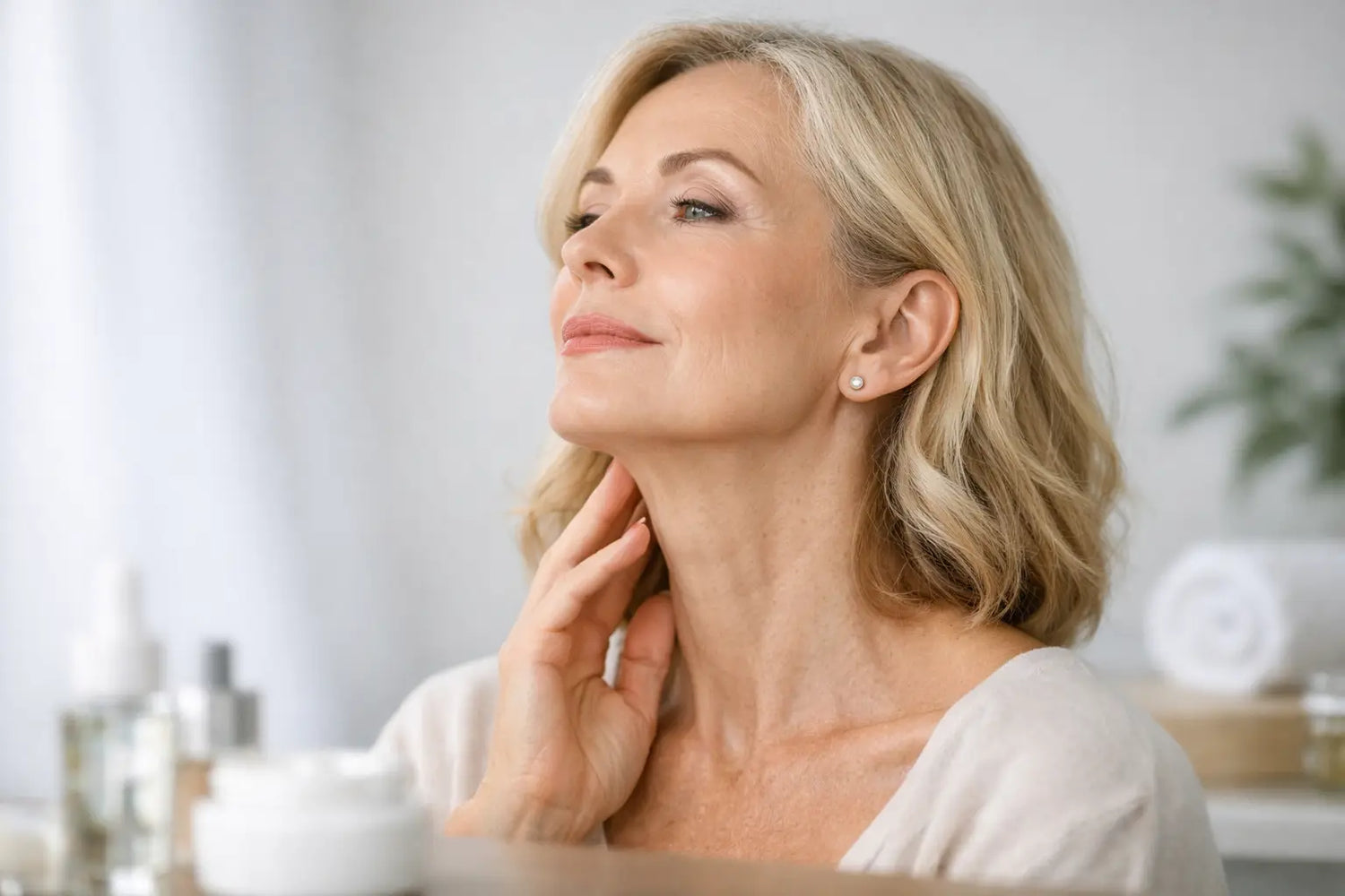 Neck Lines Becoming Visible? Firming Care Helps