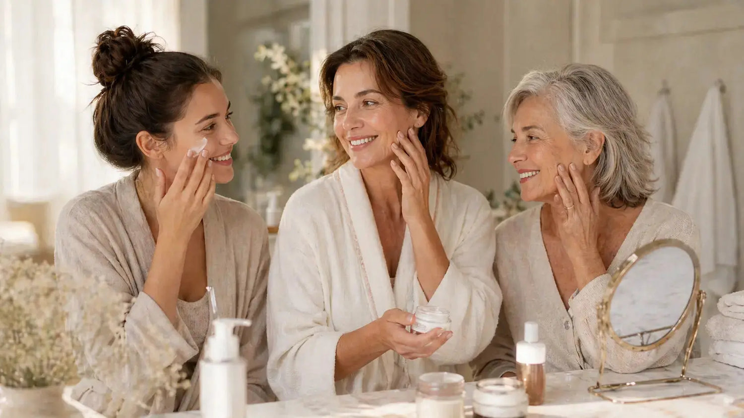 Skin Care by Life Stage 20+, 30+, 45+, 55+ CALINACHI Cosmetics