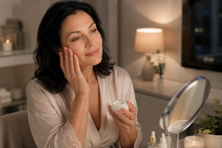 Dry Mature Skin? Night Care Restores Suppleness