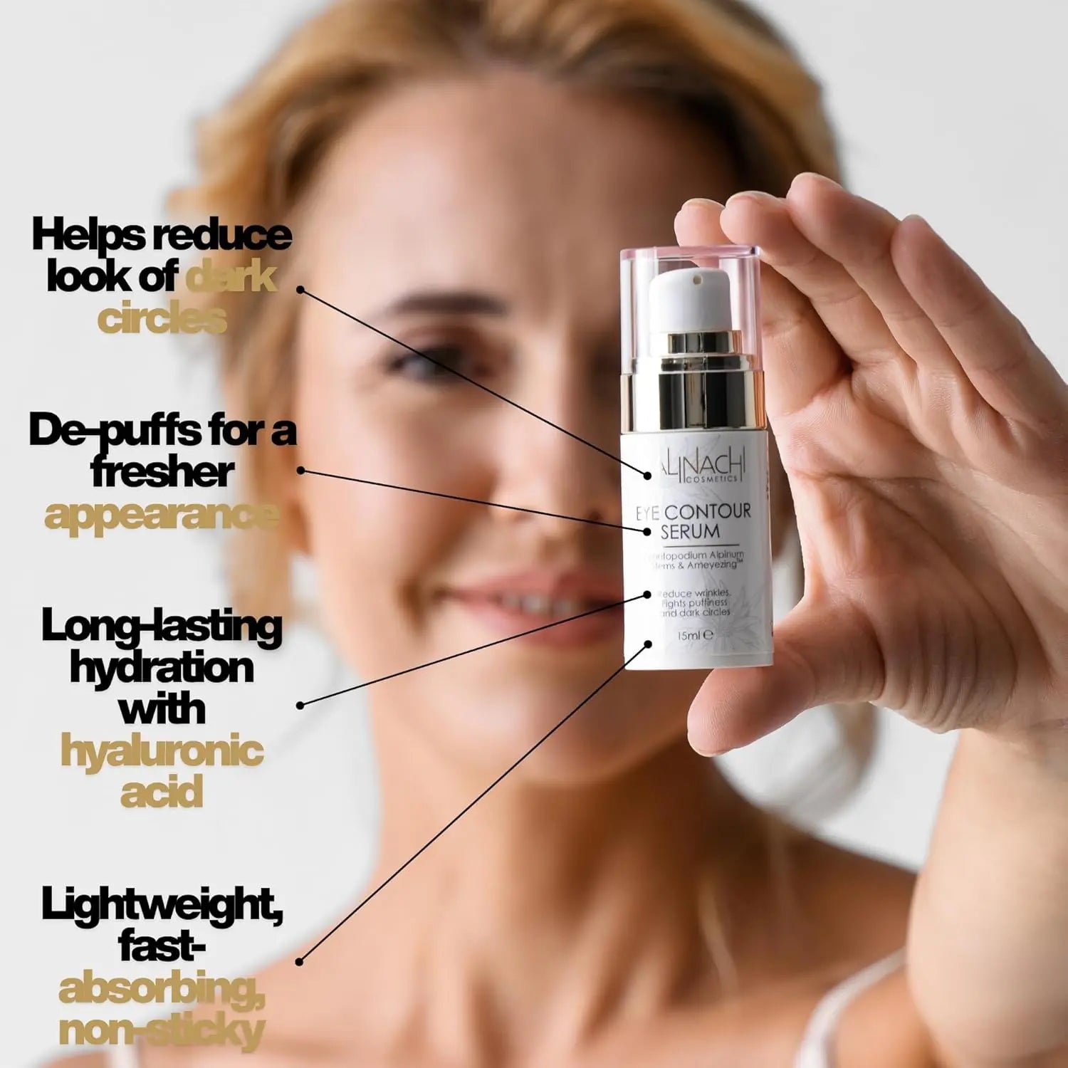 The Ameyezing Eye Contour Serum, 15ml. skincare CALINACHI Cosmetics
