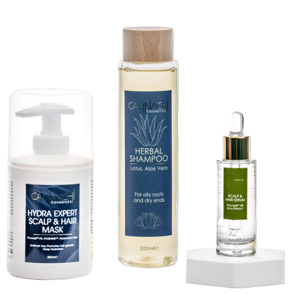 Hydra Therapy аgainst Hair Loss (all hair types) HairCare Sets CALINACHI Cosmetics