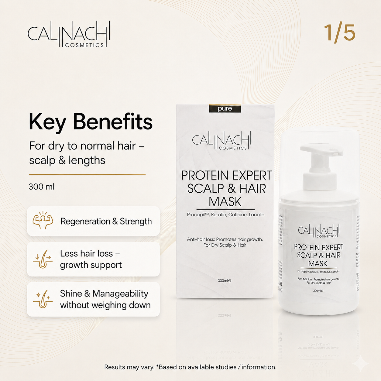 Fiber Damage Repair for Structural Breakage Recovery (With Follicle Support) HairCare Sets CALINACHI Cosmetics