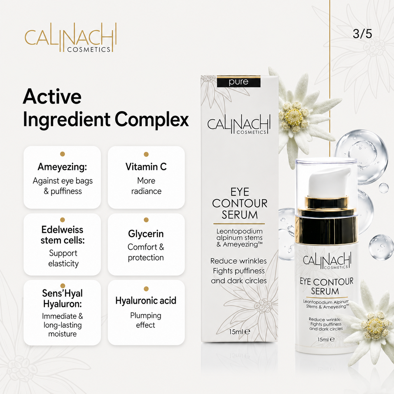 The Ameyezing Eye Contour Serum, 15ml. skincare CALINACHI Cosmetics