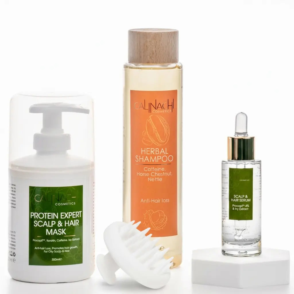 Hormonal Signals / Follicle Anchoring Support / Density Preservation / Oily / Hormonal Hair Thinning Therapy  CALINACHI Cosmetics