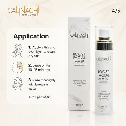 Boost Mask for Face, Neck, and Décolletage, 50ml. skincare CALINACHI Cosmetics