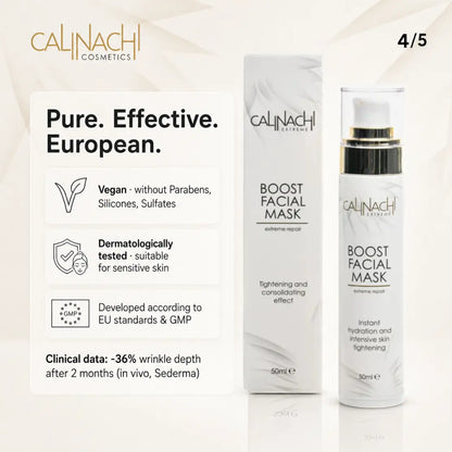 Boost Mask for Face, Neck, and Décolletage, 50ml. skincare CALINACHI Cosmetics