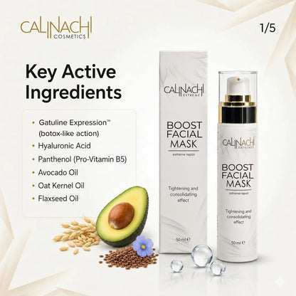 Boost Mask for Face, Neck, and Décolletage, 50ml. skincare CALINACHI Cosmetics